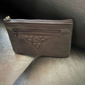 NWOT Elegant Black Leather Card Holder